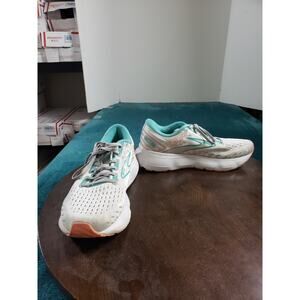 Brooks Glycerin 20 Shoes Size 10 Womens White Blue Running Marathon 1203691B061
